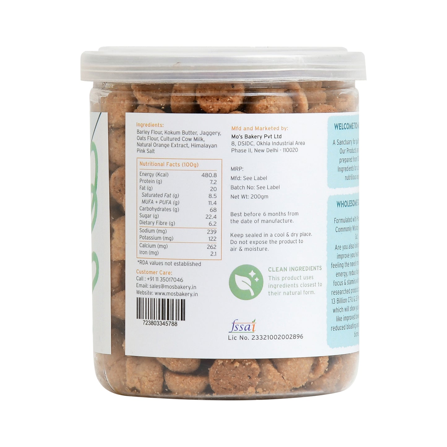 Probiotic Cookies Orange