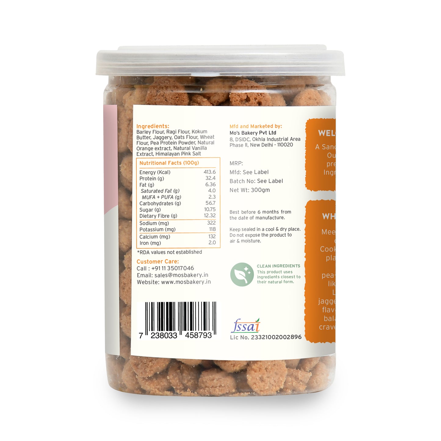 Orange Protein Cookies