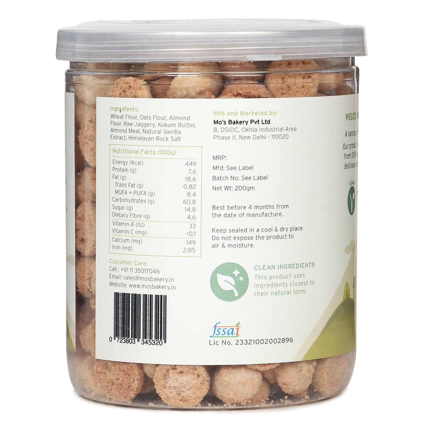 Almond and Jaggery Cookies Blue Gift Box