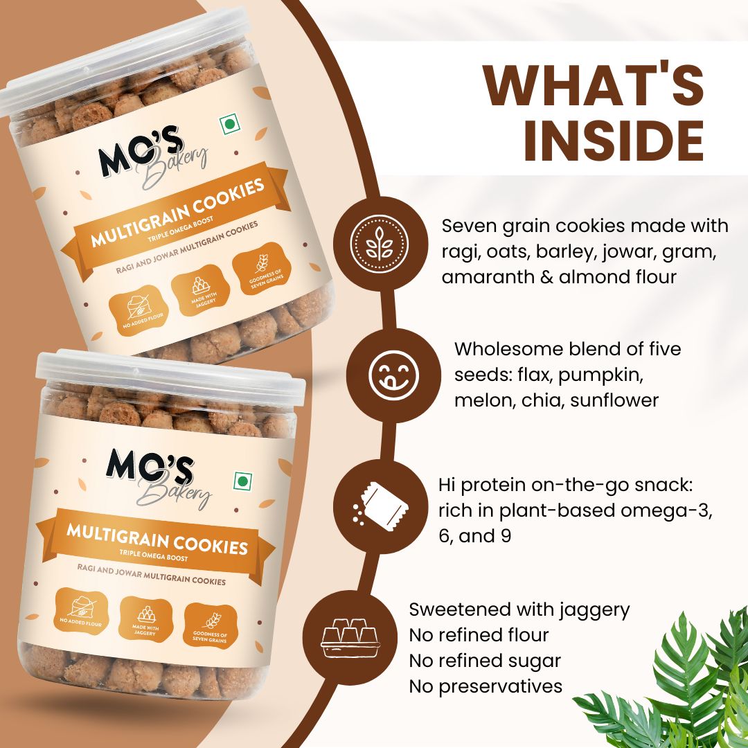 Triple Omega Multigrain Cookies (with the power of omega rich seeds)