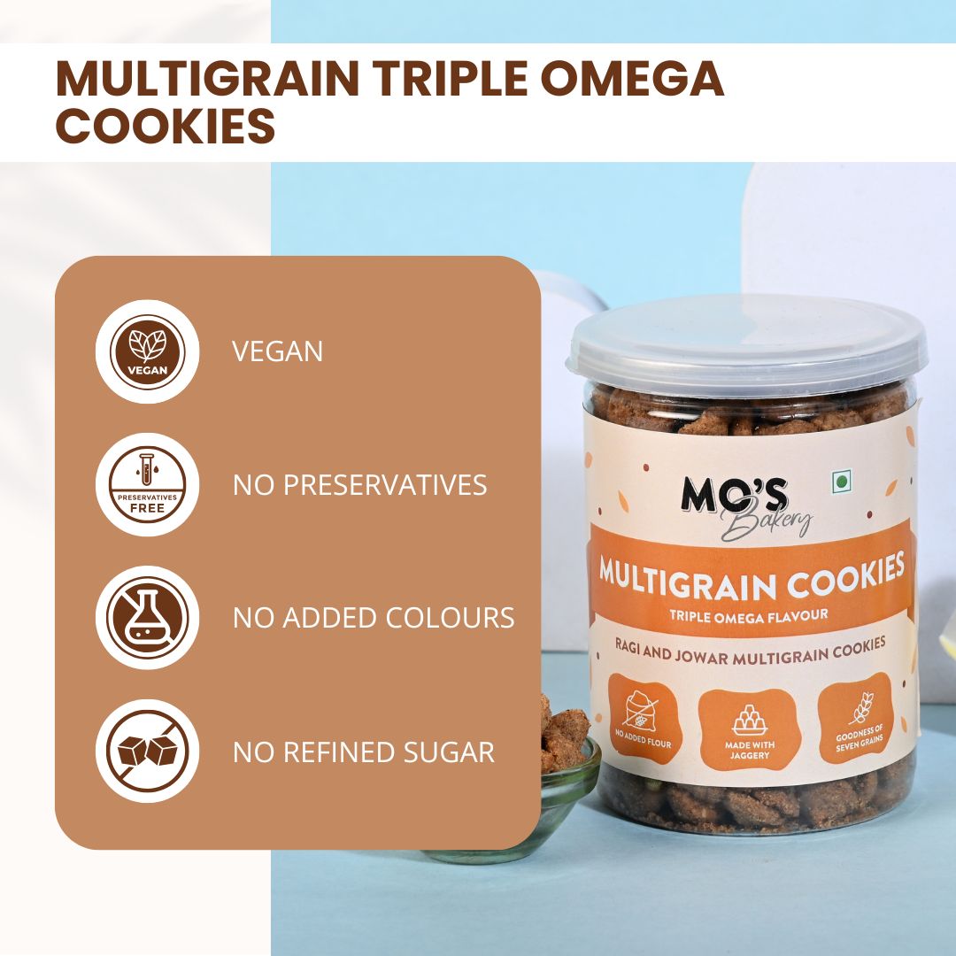 Triple Omega Multigrain Cookies (with the power of omega rich seeds)