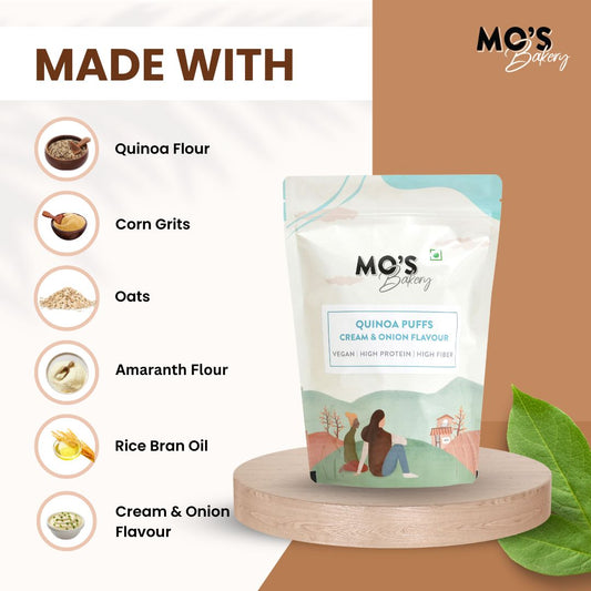 Quinoa Puffs Cream & Onion Flavour