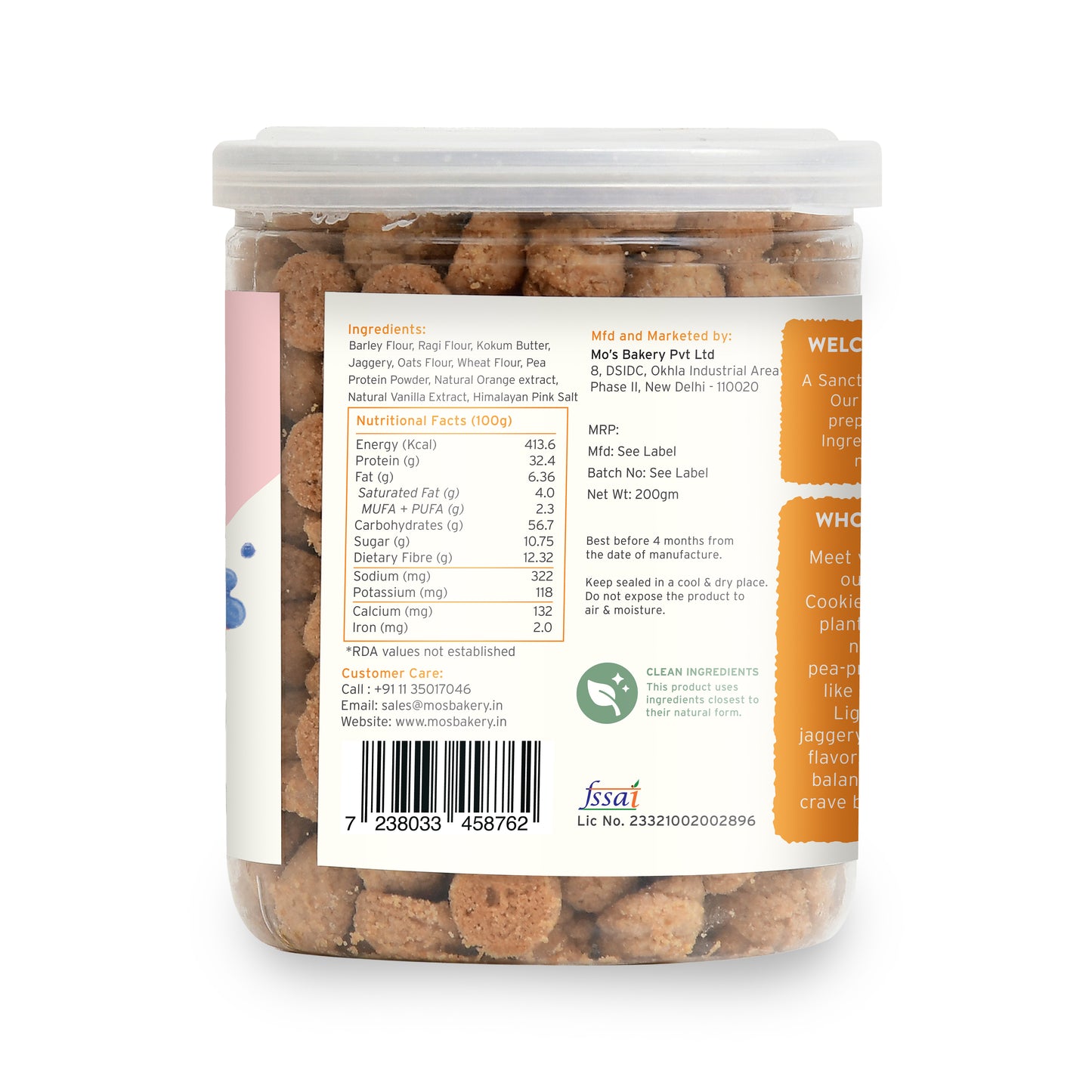 Orange Protein Cookies