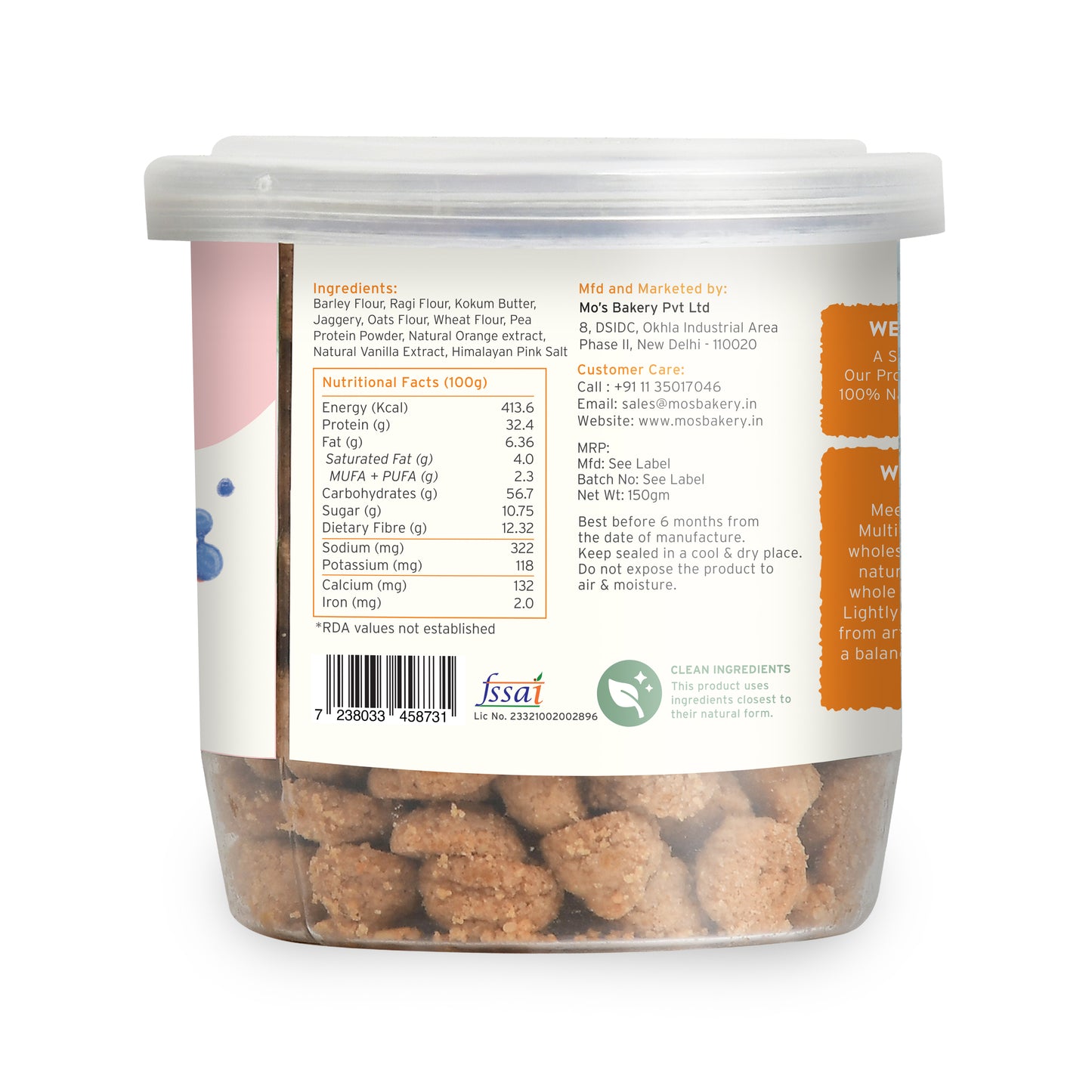 Orange Protein Cookies