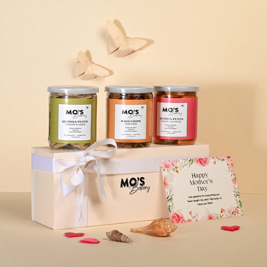 Mo's Mother's Day Gift Box - Box of 3 | Healthy Gift Pack | Gift Box for Mom | Unique Mother’s Day Gift For Moms I Healthy Gift Box