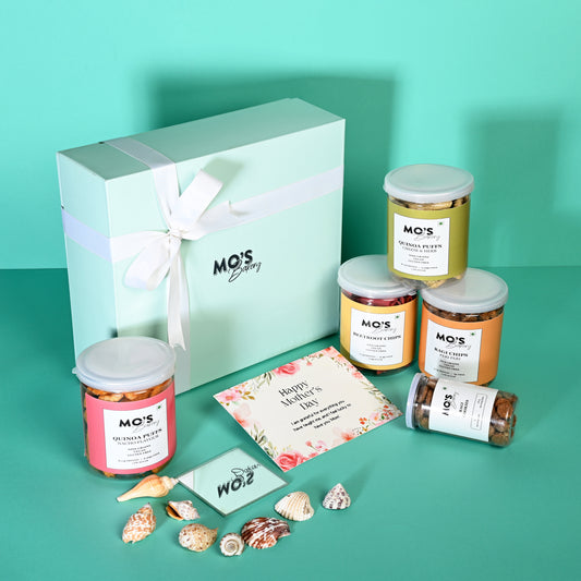Mo's Mother's Day Gift Hamper - Box of 5 | Healthy Gift Pack | Gift Box for Mom | Unique Mother’s Day Gift For Moms I Healthy Gift Hamper