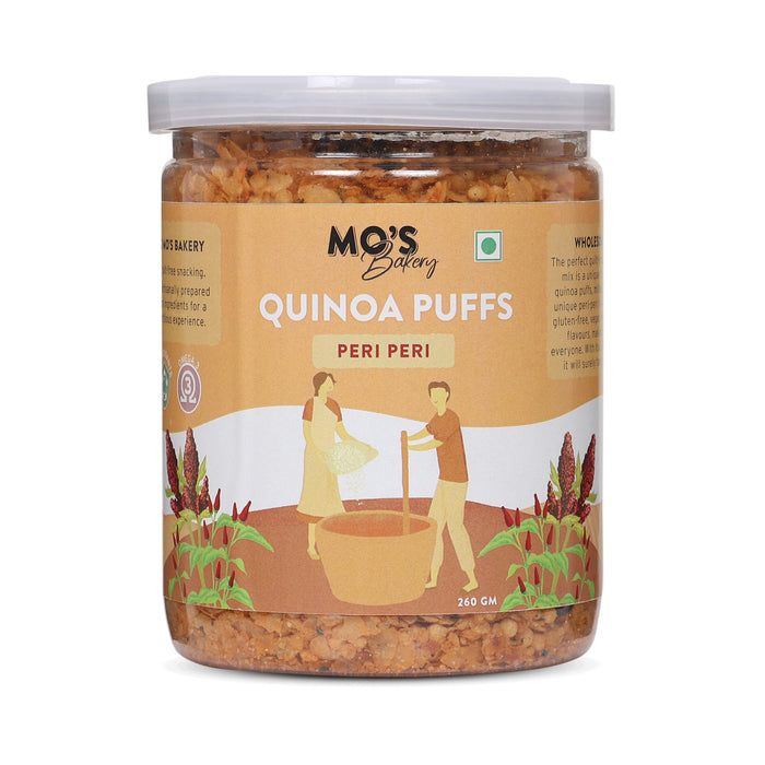 Mo's Peri Peri Mix Quinoa Puff | High fiber | Clean Ingredients | Source of Protein