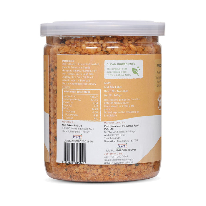 Mo's Peri Peri Mix Quinoa Puff | High fiber | Clean Ingredients | Source of Protein