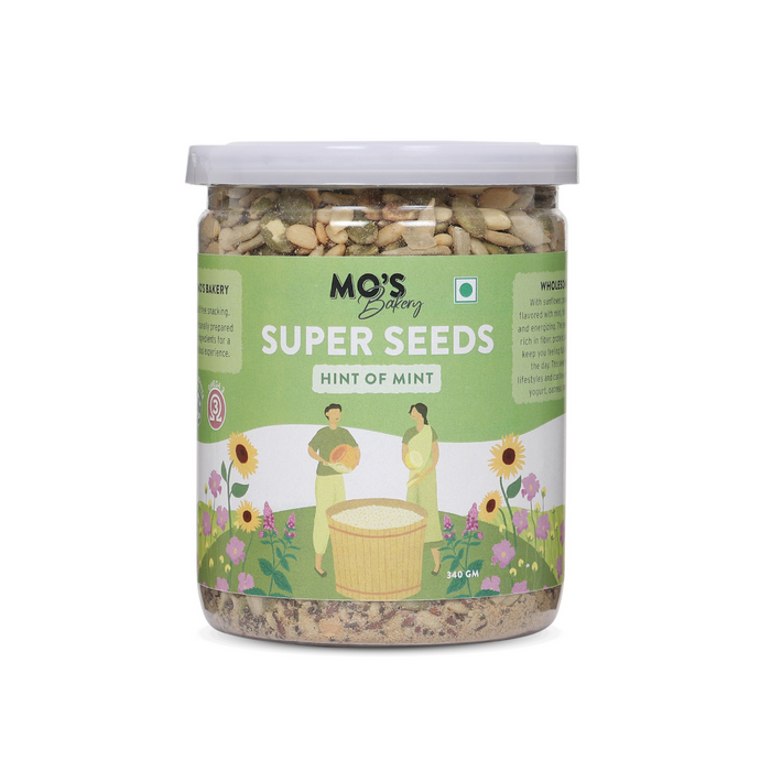 Mo's Mint Flavour Seeds Mix 340 g | Rich in Good Fats | High Fiber | Vegan & Keto