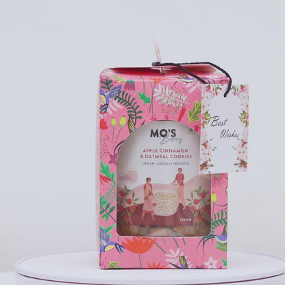 Premium Pink Gift Box| Apple Cinnamon & Oatmeal Cookies