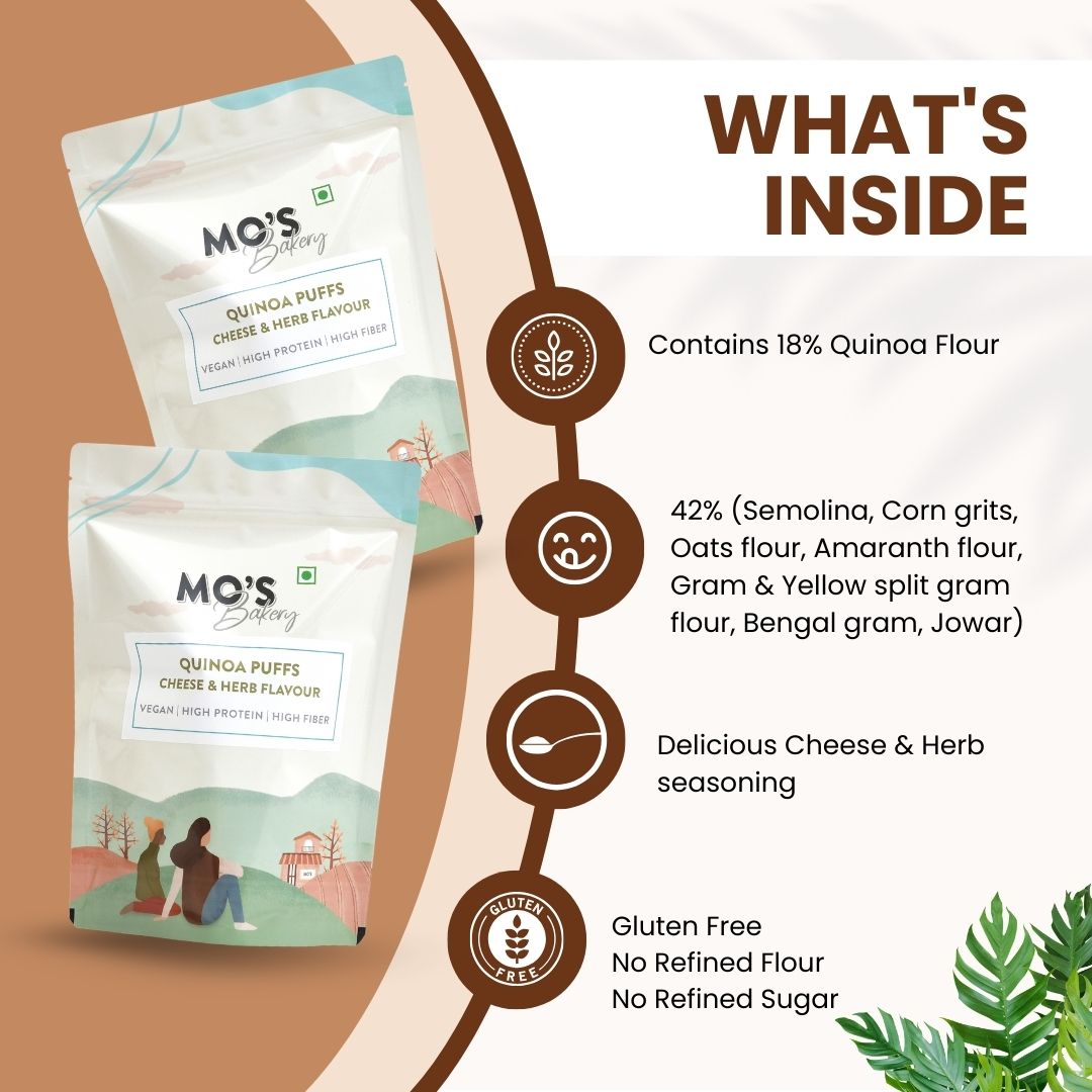 Quinoa Puffs Cheese & Herb Flavour