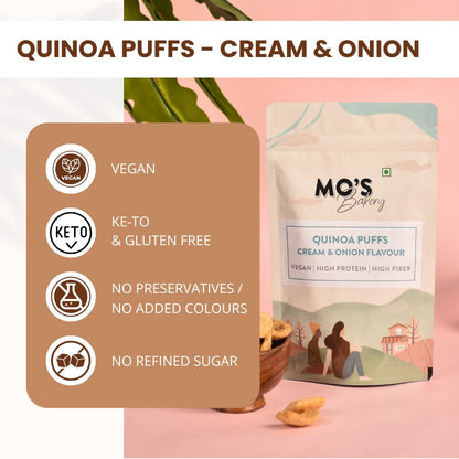 Quinoa Puffs Cream & Onion Flavour
